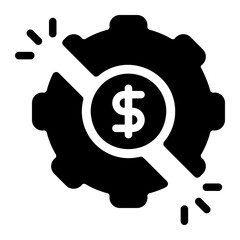 disruption glyph icon