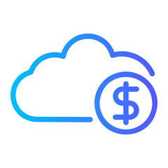 cloud gradient icon