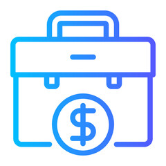 Fototapeta premium income gradient icon