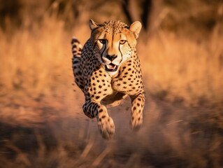 cheetah in the savannah