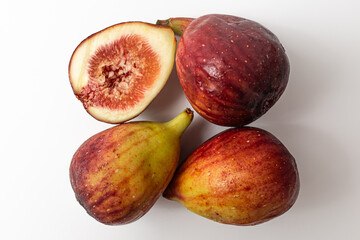 figs on a white background