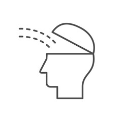 Knowledge transfer line outline icon