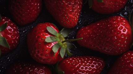 Strawberries at the water