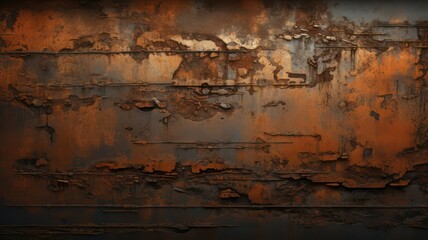 Rusty steel background created with Generative AI