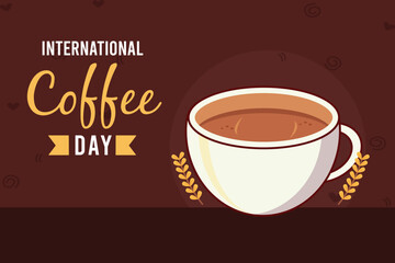 vector international day of coffee desigen