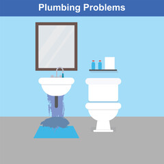 Illustration for Plumbing Problems_Vector