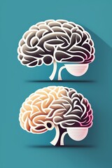 human brain illustration