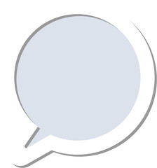 speech bubble balloon icon sticker memo keyword planner text box banner, flat png transparent element design