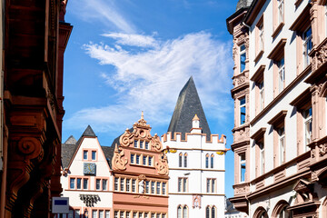 Obraz premium Historic city center of Trier on a sunny day in summer, Rhineland-Palatinate, Germany