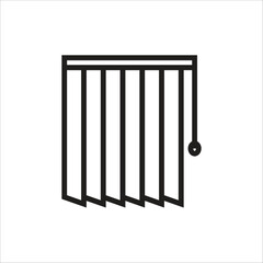 curtain vector icon line template