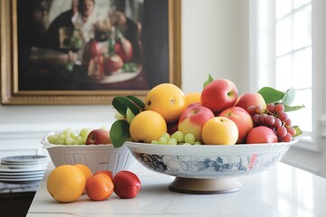 Obraz na płótnie Canvas fruits on the table on the table made by midjeorney
