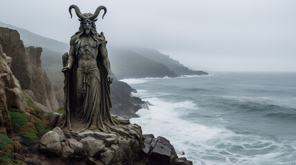 Obraz premium Ancient Dark God Baphomet