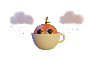 Fototapeta premium cup of coffee with cup