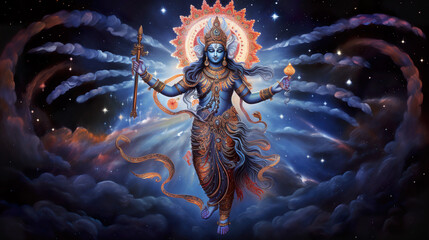 Ancient Hindu God Vishnu