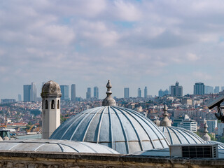 Suleymaniye Mosque - Views Istanbul from the courtyard 2