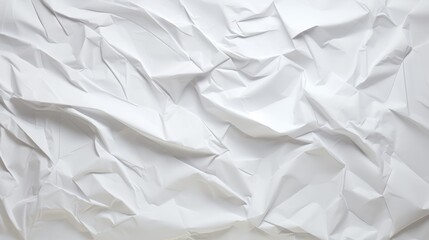 The texture of the white crumpled paper