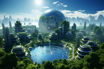 Renewable energy protects the planet from global warming and contamination through eco-friendly engineering. Generative AI