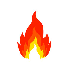 fire icon. flame burning fire vector illustration