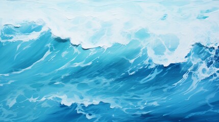 Obraz premium Texture with raging waves on the sea