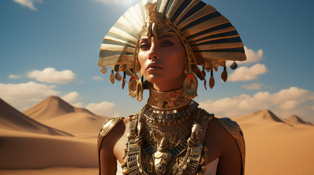 Depiction of The Ancient Egyptian Queen Nefertiti