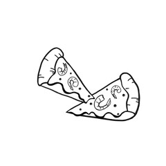 Delicious shrimp pizza 2 pieces