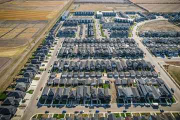 Sweeping Aerial View of Evergreen, Saskatoon, Saskatchewan