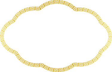 Rectangle shape horizontal Frame vintage frames Greek key pattern Greek meander Greek fret Luxury golden frame gold picture frame golden borders retro badge decorative retro badge element