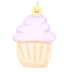 cupcake with cherry
