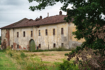 Fototapeta na wymiar Old farm house near Novi Ligure, Alessandria province, Italy