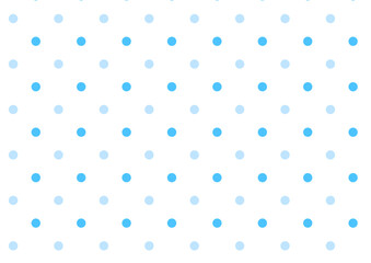 水色濃淡2色の水玉模様背景1_A4横