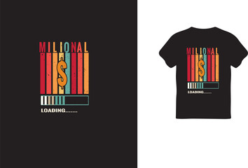 Milional t shirt design template