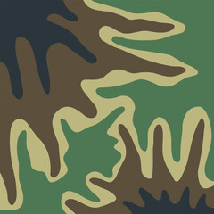 green military camouflage pattern suitable for fabric printing
