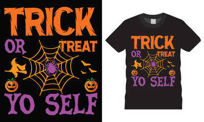 Halloween T-Shirt Design vector Graphic template.Halloween t-shirt illustration. Horns head devil t shirt design.Beautiful and eye catching vector. Halloween party costume with print-ready File.