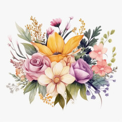 Obraz premium Beautiful AI Generated flowers 
