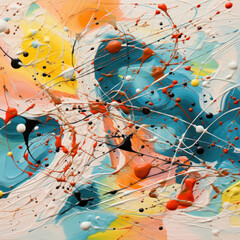 Beautiful abstract painting illustration (AI Generated) 