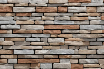 Soft color brick wall background design