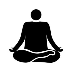 meditation vector icon