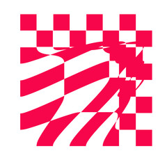 Wavy Checkerboard Pattern