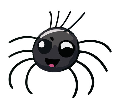 Cute Halloween Spider Vector