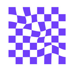 Wavy Checkerboard Pattern