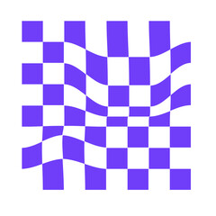 Wavy Checkerboard Pattern