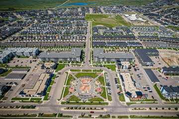 Sweeping Aerial View of Evergreen, Saskatoon, Saskatchewan