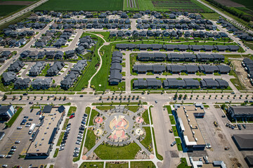 Sweeping Aerial View of Evergreen, Saskatoon, Saskatchewan
