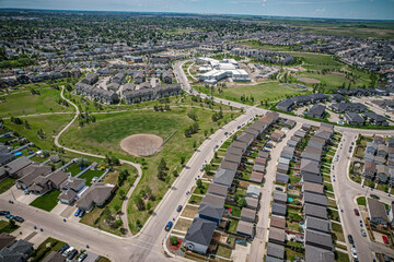 Hampton Village Aerial in Saskatoon