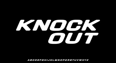 Modern Bold Heavy Font. Typography urban style alphabet fonts for fashion, sport, technology, digital, movie, logo design, vector illustration