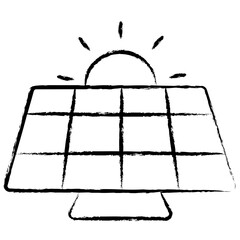 Hand drawn Solar power icon