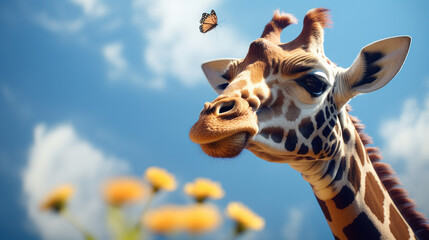 Giraffe wildlife (AI Generated) 