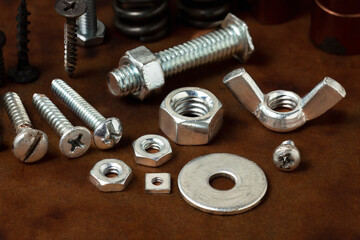 Screws: Fitting parts for mounting and assembly, useful in construction and repair projects
