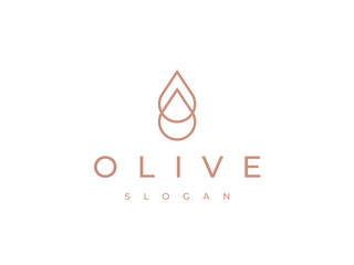 minimalist oil drop logo design