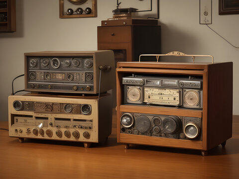 Echoes of Elegance: Vintage Radio Sets